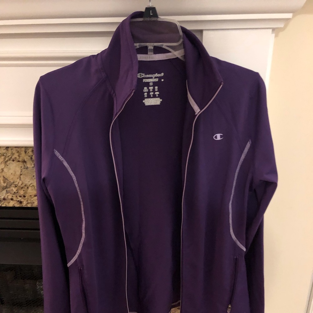 Purple athletic jacket